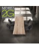 MOBILI 2G - TAVOLO MASSELLO NODO APERTO 160X90 SP. 6 cm  FISSO (800)
