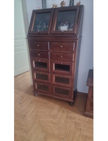 DISPENSA PIATTAIA ARTE POVERA TINTA NOCE L 80 P 42 H 153 (243)