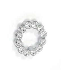 2 Maniglie in metallo cromato da 12 swarovski per mobili