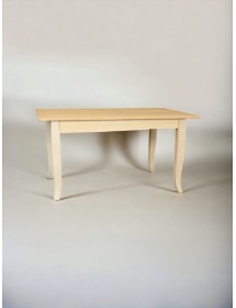 MOBILI 2G - Tavolo rettangolare fisso Legno grezzo 100x70 120x80 140x80 160x85