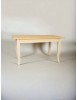 MOBILI 2G - Tavolo rettangolare fisso Legno grezzo 100x70 120x80 140x80 160x85