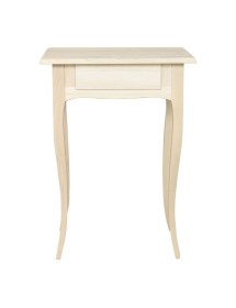 MOBILI 2G - Tavolino porta telefono 1 cassetto Legno grezzo 57x39x78