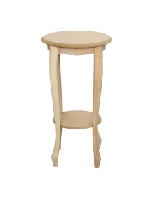 MOBILI 2G - Porta vaso Legno massello grezzo 38x38x70 vista frontale