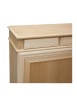 MOBILI 2G - Credenza 2 porte scorrevoli 4 cassetti Legno grezzo 180x48x100 VISTA FRONTALE