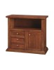 MOBILI 2G - PORTA TV IN LEGNO ARTE POVERA TINTA NOCE 86x38x75 VISTA FRONTALE