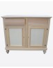 MOBILI 2G - MADIA CREDENZA IN LEGNO GREZZA 2 ANTE L.116 P.49 H.98