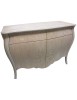 MOBILI 2G - MADIA CREDENZA IN LEGNO GREZZA  BOMBATA 2 ANTE L.160 P.60 H.98