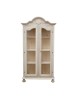 MOBILI 2G - Vetrina 2 Porte 3 ripiani Legno Grezzo 103x45x197 VISTA FRONTALE