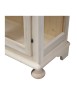 MOBILI 2G - Vetrina 2 Porte 3 ripiani Legno Grezzo 103x45x197 VISTA FRONTALE