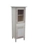 MOBILI 2G - Vetrina 2 Porte 1 cassetto Legno Grezzo 54x45x150 vista frontale