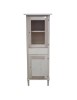 MOBILI 2G - Vetrina 2 Porte 1 cassetto Legno Grezzo 54x45x150 vista frontale