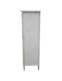 MOBILI 2G - Vetrina 2 Porte 1 cassetto Legno Grezzo 54x45x150 vista frontale