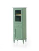 MOBILI 2G - Vetrina 2 Porte 1 cassetto Legno Grezzo 54x45x150 vista frontale
