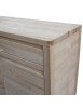 MOBILI 2G - Credenza 3 porte 3 cassetti Legno massello di abete grezzo 150x50x95 vista frontale