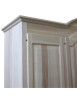 MOBILI 2G -  Armadio classico 4 porte 4 cassetti legno grezzo 234X60X230 vista frontale