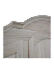 MOBILI 2G -  Armadio classico 3 porte bianco filo verde legno 185X62X220 (598) VISTA FRONTALE