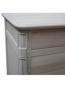 COMO' IN LEGNO 6 CASSETTI SHABBY CHIC L.121 P.53 H.104 (3200)