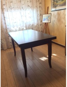 Tavolo rettangolare allungabile legno classico Noce Arte Povera 130...