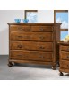 MOBILI 2G -  Cassettiera classica 5 cassetti legno grezzo 116x51x101 vista frontale
