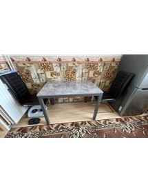   TAVOLO MODERNO GRIGIO CEMENTO ALLUNGABILE 120X80 (848)