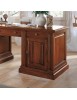 Scrivania 7 cassetti 1 porta legno tinta noce bassano 185X80x80