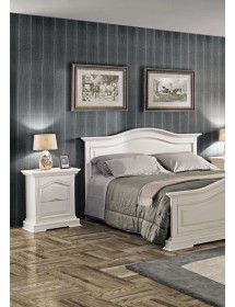 Comodino classico 3 cassetti legno grezzo 60x37x71 (496)