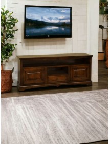MOBILI 2G - Mobile porta tv goccia classico legno tinta noce 170x46x69 VISTA FRONTALE