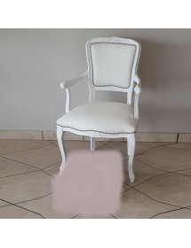 MOBILI 2G - Scrivania 5 cassetti legno bianco con poltroncina 105x56x81 130x65x81 150x65x81 vista frontale