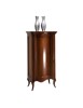 MOBILI 2G - Vetrina 1 anta classica Legno massello tinta noce 51X44X108 vista frontale