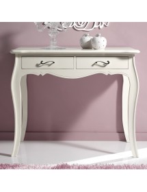 MOBILI 2G - CONSOLLE IN LEGNO LACCATA BIANCO OPACO MISURE L.101 P.38 H.82 (3108)