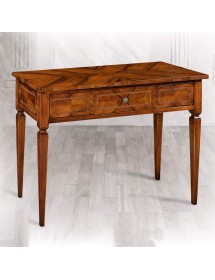 CONSOLLE IN LEGNO INTARSIATA 1 CASSETTO MISURE L.103 P.44 H.80