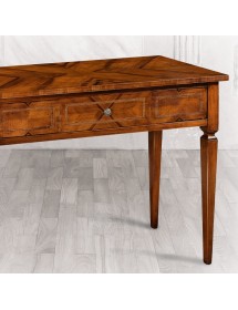 CONSOLLE IN LEGNO INTARSIATA 1 CASSETTO MISURE L.103 P.44 H.80