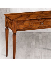 CONSOLLE IN LEGNO INTARSIATA 1 CASSETTO MISURE L.103 P.44 H.80