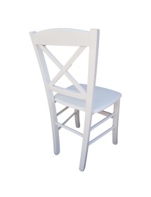 SET 2 SEDIE SHABBY IN FAGGIO LACCATA BIANCA CON SEDUTA IN LEGNO DI ...