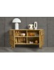 MOBILI 2G - Credenza madia 2 porte legno rovere 140X52X81 vista frontale