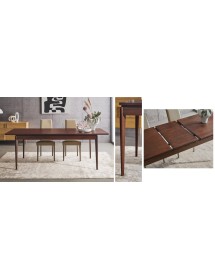 MOBILI 2G - Tavolo rettangolare allungabile legno di rovere 180X90X78 vista frontale