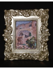 portafoto in foglia argento rettangolare - Misure: l.31 x h.35 x p.2