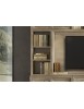 MOBILI 2G - Parete attrezzata porta tv contemporanea legno abete 285x46x255 VISTA FRONTALE