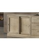 MOBILI 2G - Parete attrezzata porta tv contemporanea legno abete 285x46x255 VISTA FRONTALE