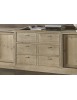 MOBILI 2G - Parete attrezzata porta tv contemporanea legno abete 285x46x255 VISTA FRONTALE