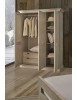 MOBILI 2G - Armadio classico 3 porte cappello dritto legno abete 165x67x218 vista frontale