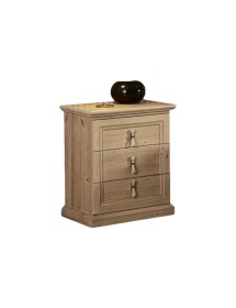 MOBILI 2G - Camera da letto completa in legno di abete massello vista frontale