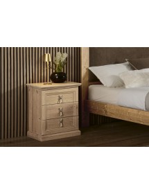 MOBILI 2G - Camera da letto completa in legno di abete massello vista frontale