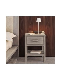 COMODINO CORTINA 1 CASSETTO LEGNO ABETE 45x38x60 (3304)