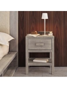 COMODINO CORTINA 1 CASSETTO LEGNO ABETE 45x38x60 (3304)