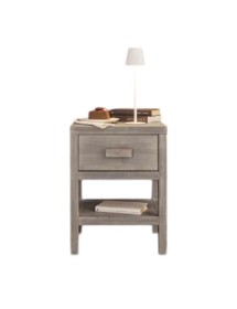 COMODINO CORTINA 1 CASSETTO LEGNO ABETE 45x38x60 (3304)