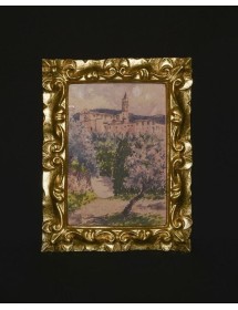 portafoto in foglia oro rettangolare- Misure: l.22 x h.28 x p.2