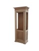 MOBILI 2G - VETRINA CLASSICA 1 PORTA DX-SX IN LEGNO GREZZO L.86 P.51 H.215 VISTA FRONTALE