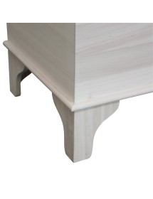 MOBILI 2G - CASSAPANCA ARTE POVERA IN LEGNO GREZZA L.137 P.57 H.80 VISTA FRONTALE