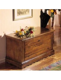 CASSAPANCA DOPPIA APERTURA CLASSICA IN LEGNO GREZZA L.100 P.43 H.50 (716)
